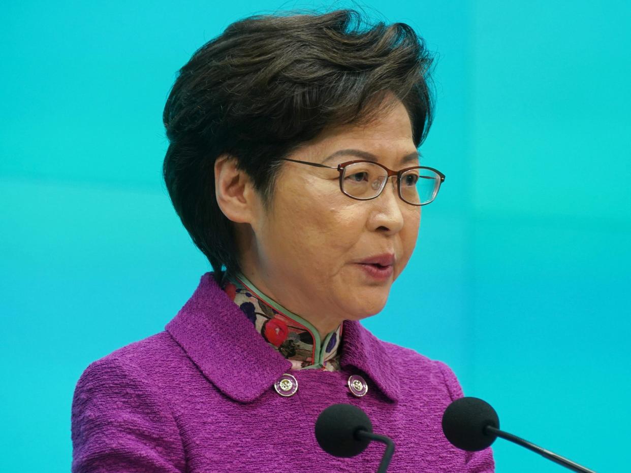 Hong Kong Chief Executive Carrie Lam