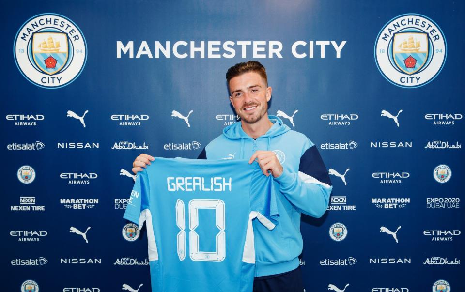 Jack Grealish becomes most expensive player in English football history after move from Aston Villa to Man City - GETTY IMAGES