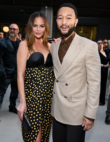 <p>Gilbert Flores/Variety via Getty Images</p> Chrissy Teigen and John Legend at a screening for Netflix's "A Man in Full"