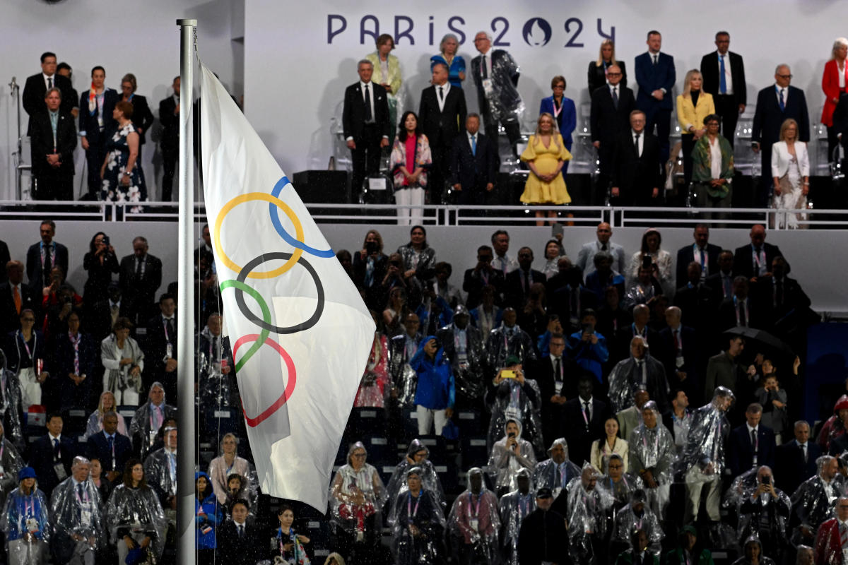 Olympic flag appears to be upside down at 2024 Olympics Opening