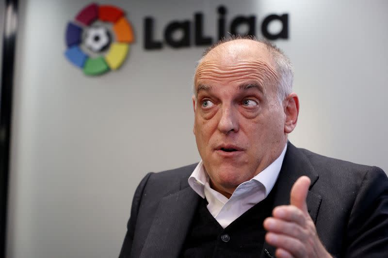 La Liga President Javier Tebas speaks to Reuters about Vinicius Jr and racism