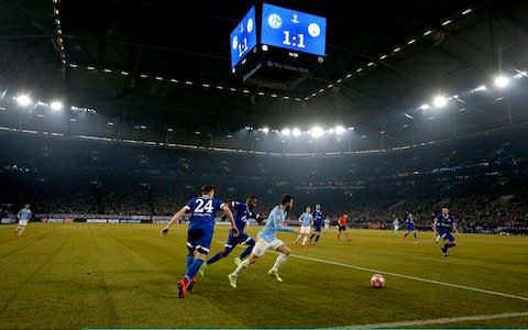 General view inside the stadium during the UEFA Champions League Round of 16 First Leg match between FC Schalke 04 and Manchester City - Credit: BONGARTS