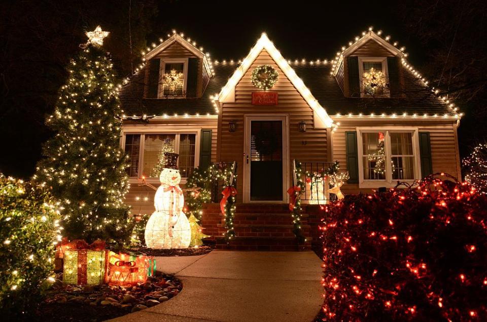 55) Take a family drive to see the neighborhood holiday decorations.