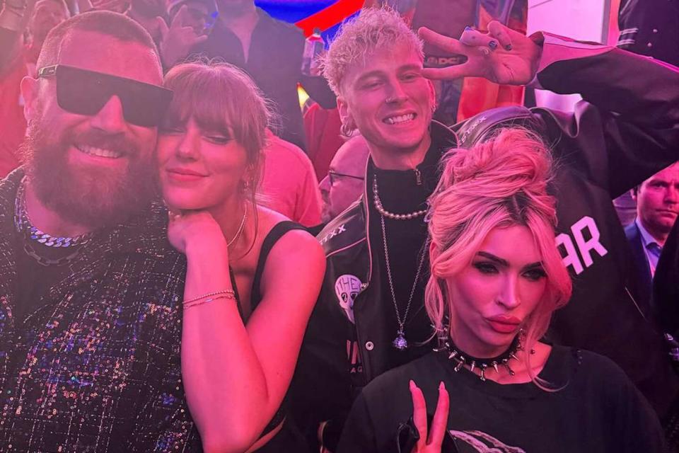 <p><a href="https://www.instagram.com/joeoravec3/">Joe Oravec/Instagram</a></p> travis kelce, taylor swift, megan fox and mgk