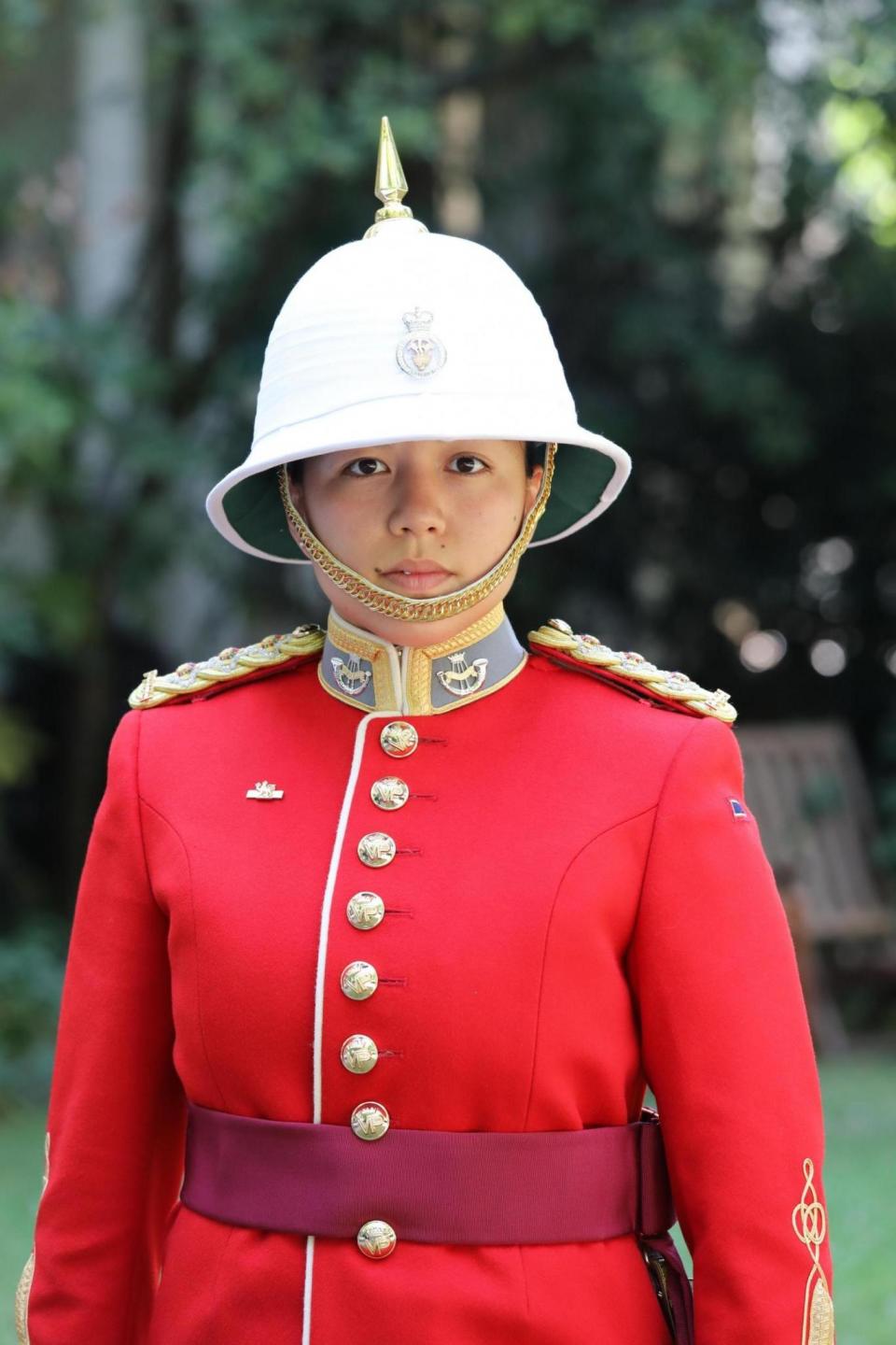 Captain: Megan Couto is the first female soldier to lead the Queen's Guard