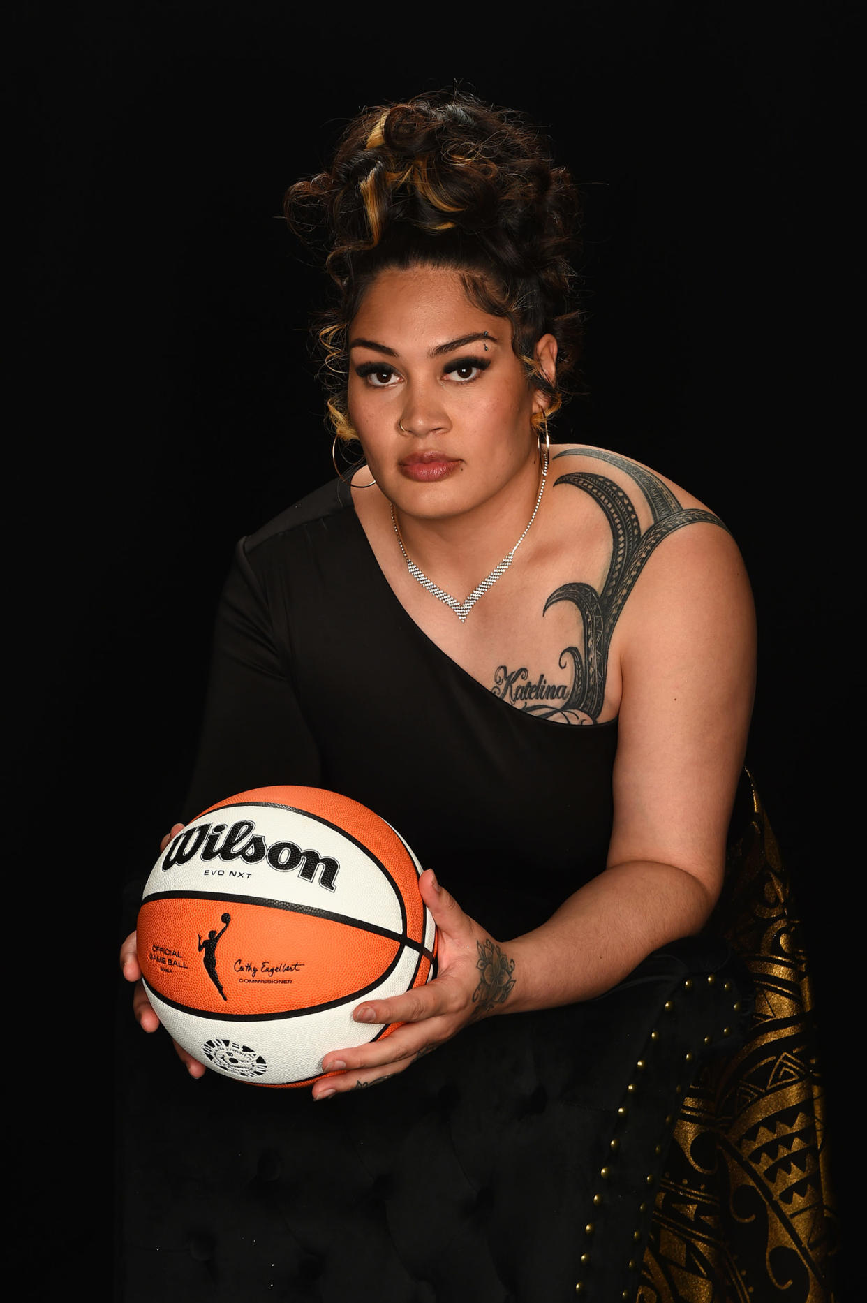 Alissa Pili at the 2024 WNBA draft. (Brian Babineau / NBAE via Getty Images)