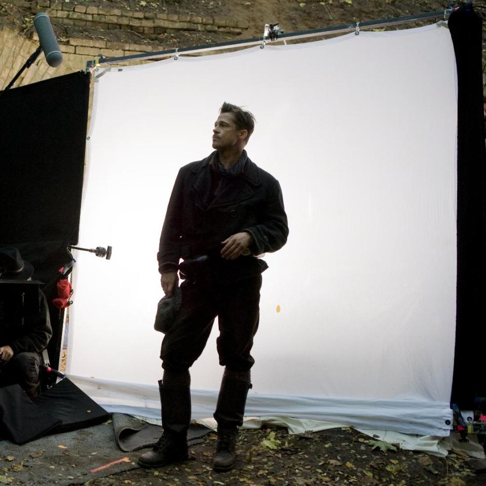 Brad Pitt on the set of ‘Inglourious Basterds’