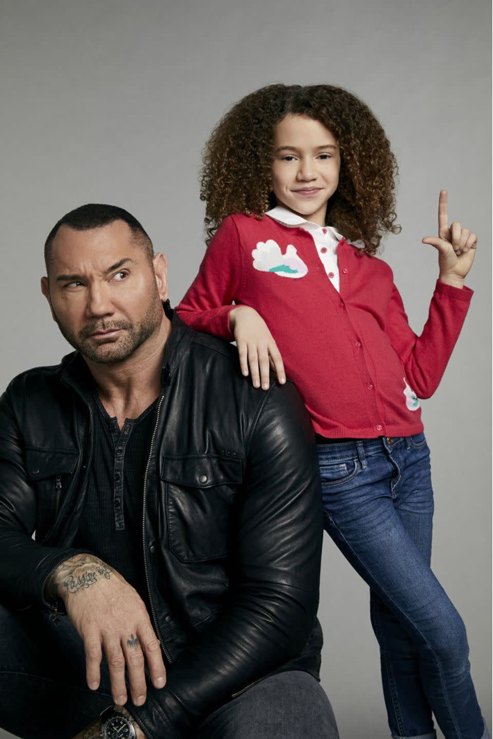 dave bautista, chloe coleman in my spy