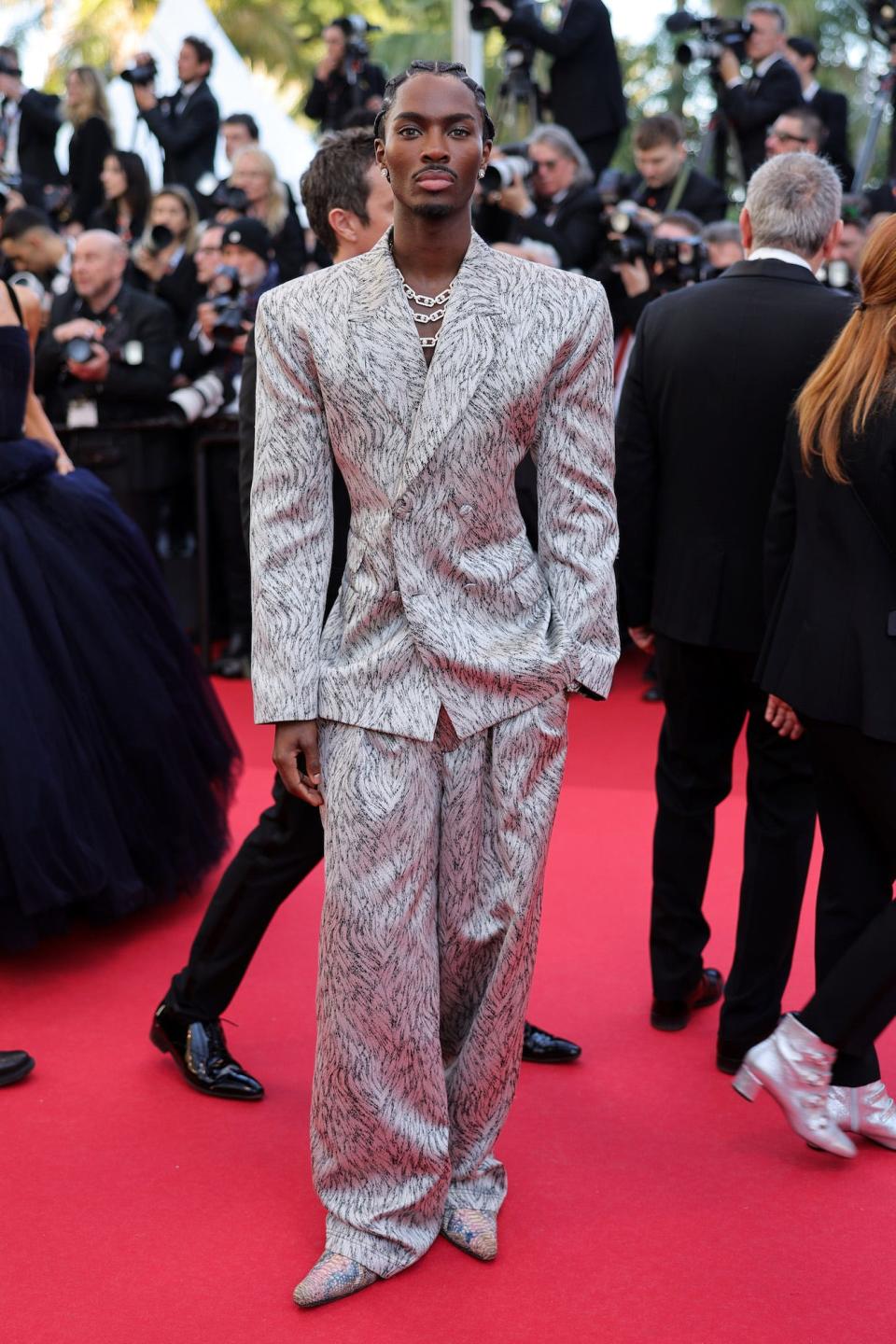 Alton Mason at the "Megalopolis" screening during the 2024 Cannes Film Festival.