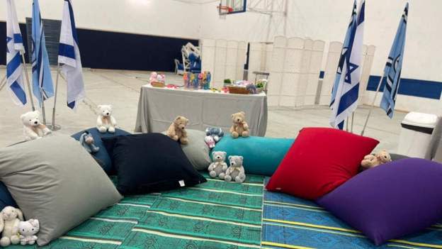 Teddies prepared by the IDF for the children due to be released by Hamas under the truce deal (IDF/ Twitter)