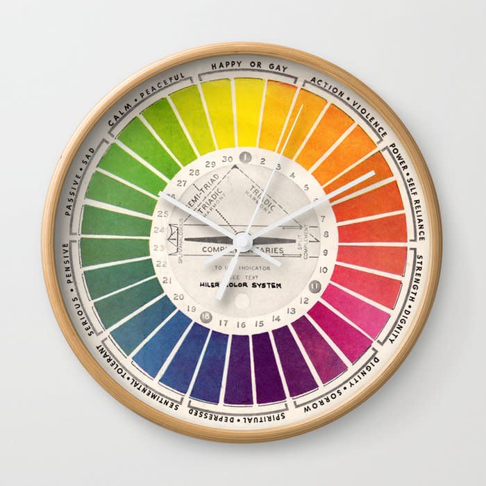 <p><a href="https://go.redirectingat.com?id=74968X1596630&url=https%3A%2F%2Fsociety6.com%2Fproduct%2Fvintage-color-wheel-art-teaching-tool-rainbow-mood-chart_wall-clock&sref=https%3A%2F%2Fwww.cosmopolitan.com%2Fstyle-beauty%2Fg36120764%2Flgbt-pride-gift-ideas%2F" rel="nofollow noopener" target="_blank" data-ylk="slk:Shop Now;elm:context_link;itc:0;sec:content-canvas" class="link ">Shop Now</a></p><p>Vintage Color Wheel Wall Clock</p><p>$41.00</p><p>society6.com</p>