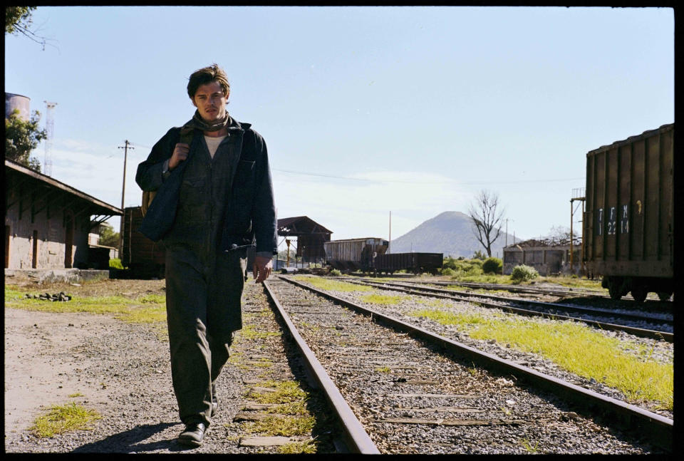 This undated publicity film image released by IFC Films/Sundance Selects shows Sam Riley as Sal Paradise/Jack Kerouac in a scene from the film, "On the Road," directed by Walter Salles. (AP Photo/IFC Films/Sundance Selects, Gregory Smith)