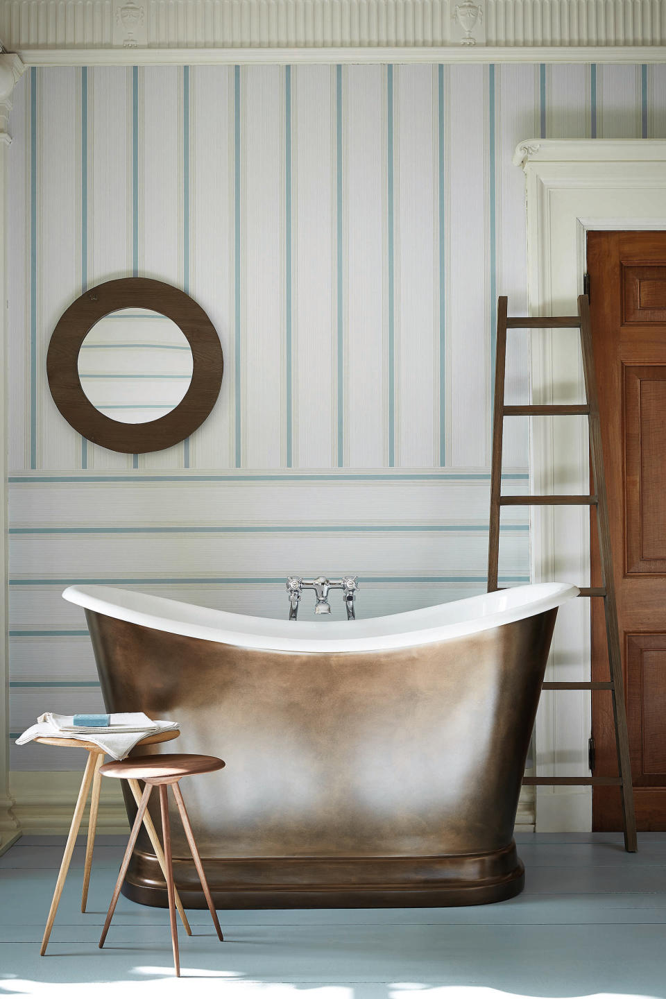 <p> A freestanding bath is a classic in country bathrooms, and can feature in a smaller ensuite as well as a larger family space. </p> <p> ‘With careful planning, even small bathrooms can play host to a freestanding bath’ says Phil Etherden, managing director at The Albion Bath Company. Our compact Tubby Too design is available in three lengths – all comfortably deep – and looks just as elegant positioned against a wall as it does in the middle of the room. Combine with one of our overhead shower systems for day-to-day practicality’.  </p>