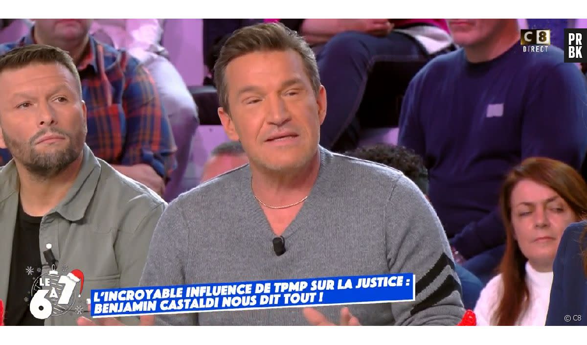 TPMP : Benjamin Castaldi pousse un coup de gueule car ses propos dans TPMP se retourneraient contre lui au tribunal. - C8