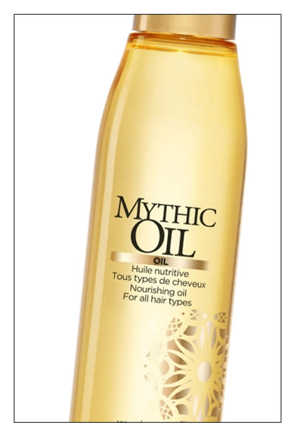 <div class="caption-credit"> Photo by: TotalBeauty.com</div><div class="caption-title">L'Oréal Professionnel Mythic Oil, $32</div>We try not to be swayed by pretty packaging -- waiting, instead, to judge products on how they perform. However, when these beautiful bottles of Mythic Oil hit our desks, we couldn't help but fall in love with the pretty Moroccan designs. Fortunately, you <i>can</i> judge these bottles by their covers -- they work! There are four versions: Rich (for thick hair), Colour Glow (for colored hair, obviously), Nourishing (light enough for everyone), and Reinforcing Milk (for detangling).