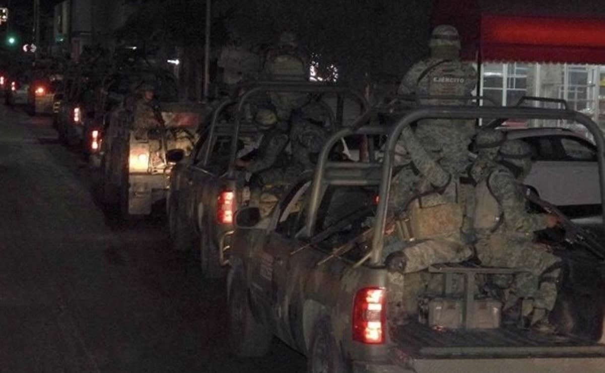 Imágenes de los militares arribando a la ciudad (Foto: vía El Universal)