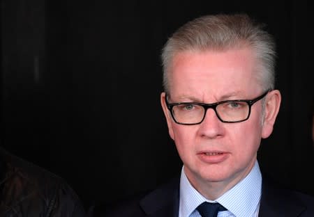 Gove, leadership candidate for Britain's Conservative Prime Minister, attends a hustings event in London