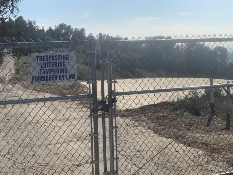 A plot of land near Los Angeles County Sheriff Alex Villanueva's home has been leveled.