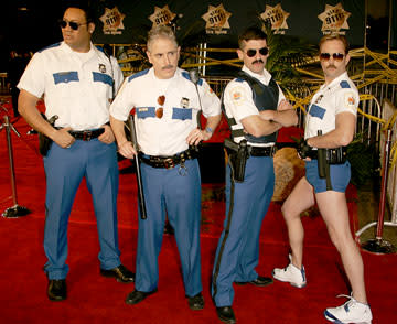 Cedric Yarbrough , Carlos Alazraqui , Robert Ben Garant , director, and Thomas Lennon at the Los Angeles premiere of 20th Century Fox's Reno 911: Miami