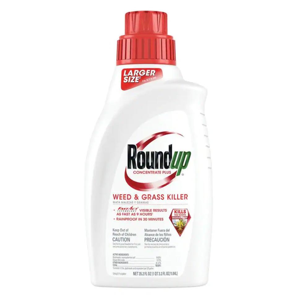 Round-up weed killer, spring landscaping