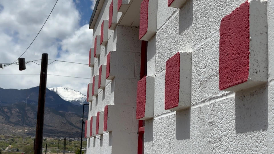 he current building on the property, has direct views of Pikes Peak.