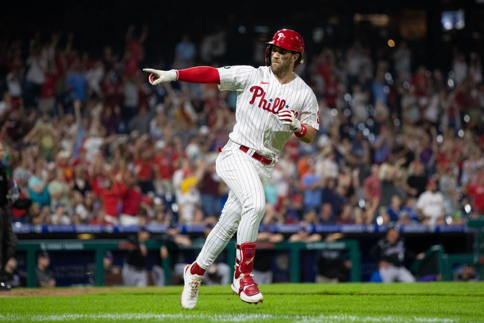 Bryce Harper signed a 13-year, $330 million contract with the Phillies prior to the 2019 season.