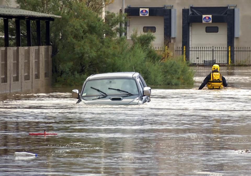 Flash floods on the island of Sardinia