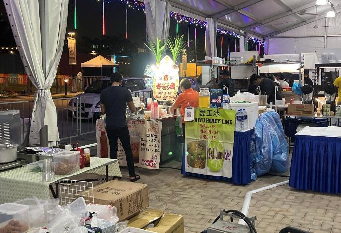 The company ignored a warning to stop the temporary fair on 11 April, 2022, despite operating without a valid permit, said the Singapore Food Agency. (PHOTO: SFA)