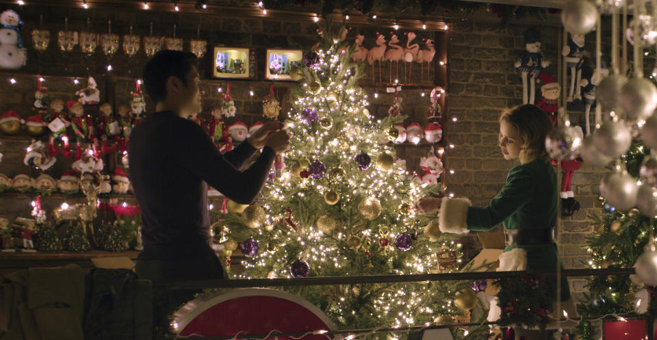 (From left) Tom (Henry Golding) and Kate (Emilia Clarke) in Last Christmas, directed by Paul Feig.