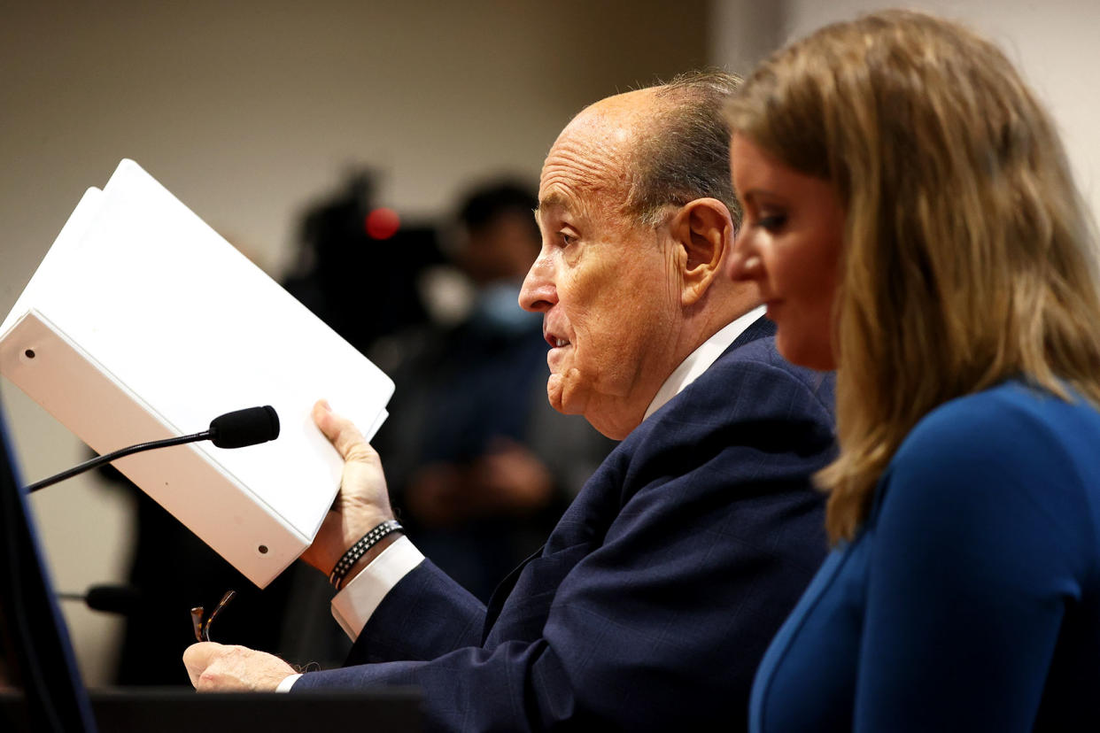 Rudy Giuliani; Jenna Ellis Rey Del Rio/Getty Images