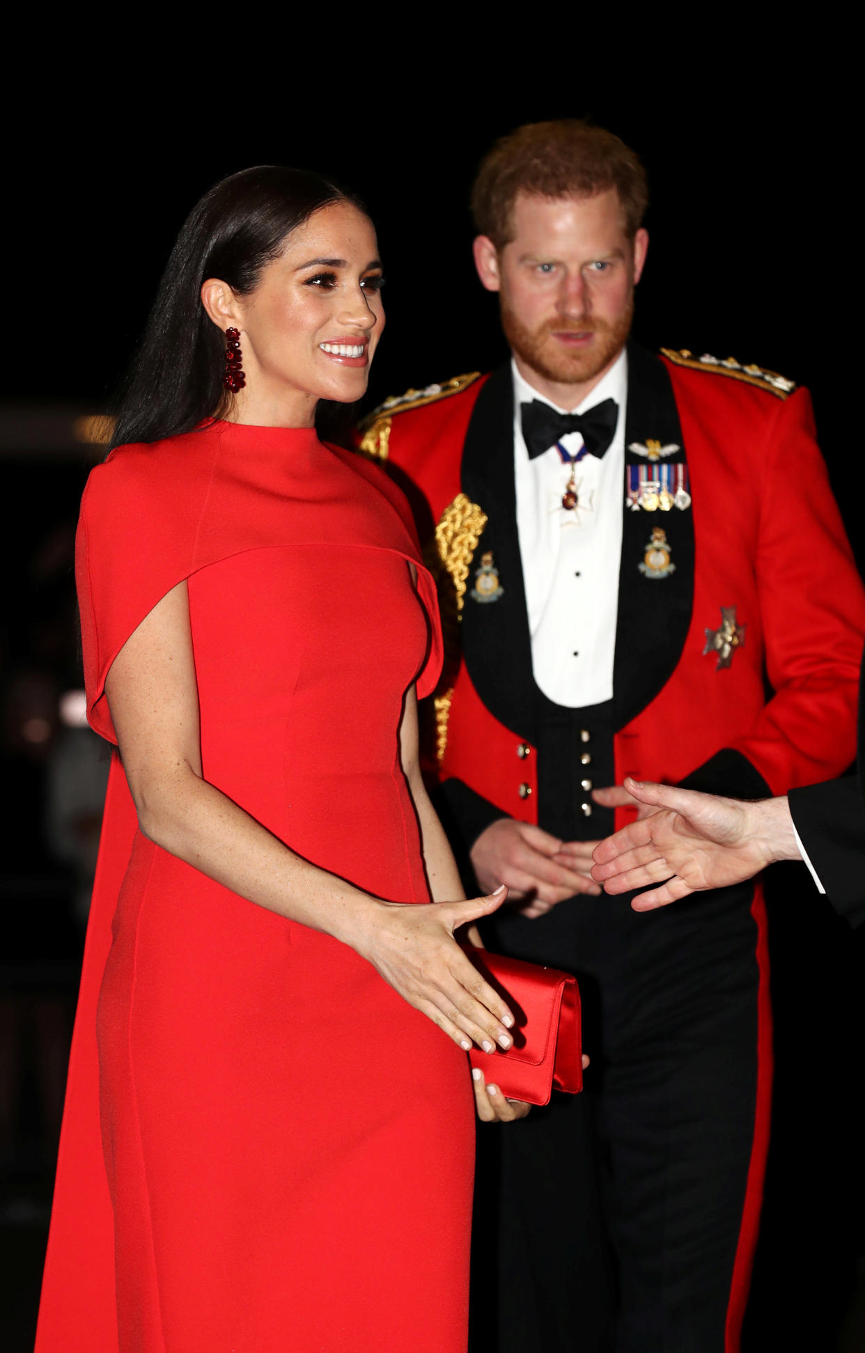 Britain's Prince Harry and his wife Meghan, arrive to attend the Mountbatten Festival of Music at the Royal Albert Hall in London, Britain March 7, 2020. REUTERS/Simon Dawson/Pool