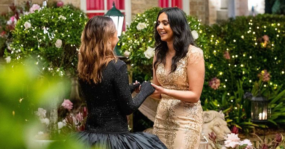 Ritu Chhina and Brooke Blurton on The Bachelorette.