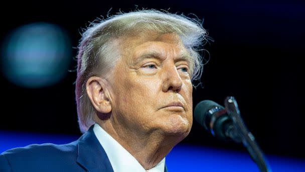 PHOTO: Former President Donald Trump speaks at the Conservative Political Action Conference, CPAC 2023, March 4, 2023, at National Harbor in Oxon Hill, Md. (Alex Brandon/AP, FILE)