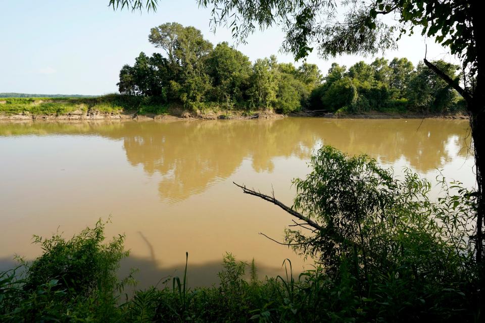 Graball Landing, the spot where Emmett Till's body was pulled from the Tallahatchie River just outside of Glendora is photographed Monday. President Joe Biden signed a proclamation Tuesday to create a national monument honoring Till, the Black teenager from Chicago who was abducted, tortured and killed in 1955 after he was accused of whistling at a white woman in Mississippi, and his mother Mamie Till-Mobley. Altogether, the Till national monument will include 5.7 acres of land and two historic buildings. The Mississippi sites are Graball Landing and the Tallahatchie County Second District Courthouse, where Emmett’s killers were tried.