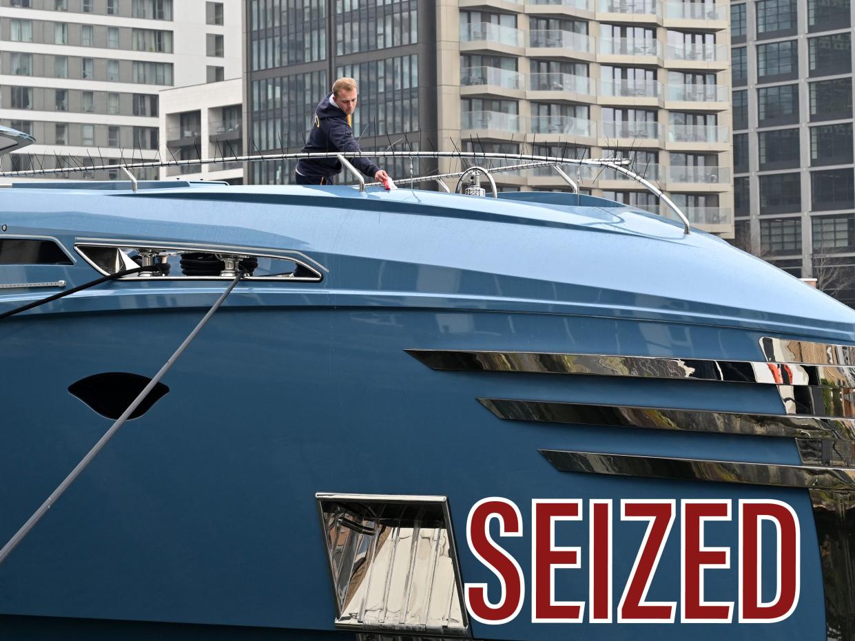 A superyacht, belonging to a Russian billionaire, was detained by UK government.