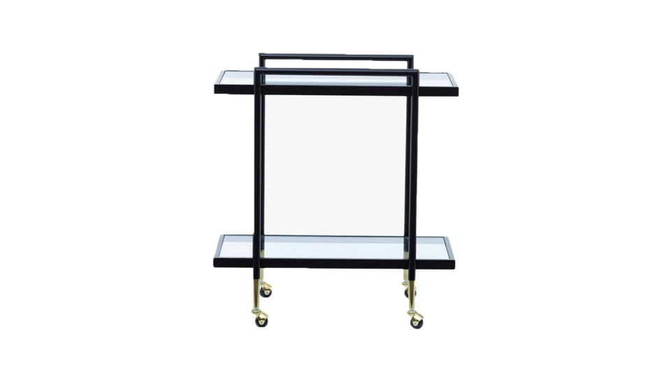 John Lewis & Partners + Swoon Cole Glass Bar Cart