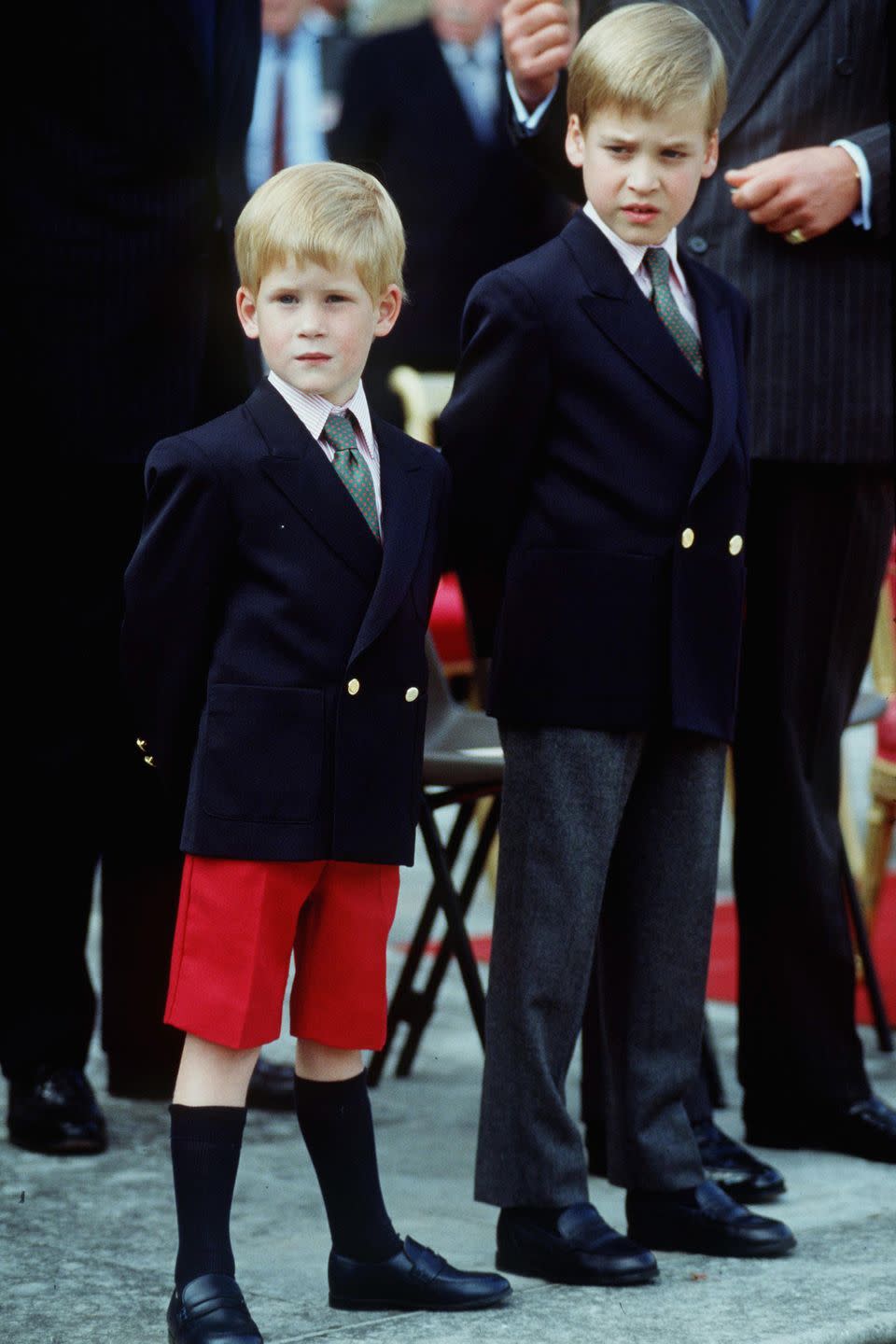 <p>Harry attends his first official royal engagement with Prince William, the 'Beating The Retreat' Parade at Kensington Palace.</p>