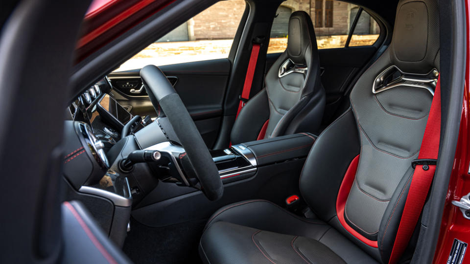 The AMG sports seats were among the most comfortable we’ve ever experienced. - Credit: Mercedes-Benz AG