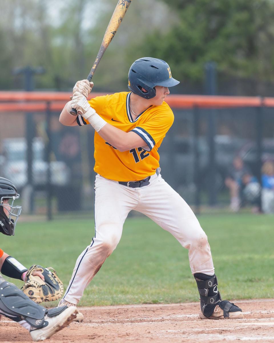 Hartland's Brayden Crowe leads Livingston County in batting average and runs batted in.