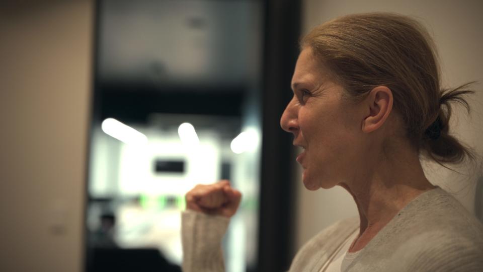 Céline Dion is seen in a still from the 2024 documentary "I Am: Celine Dion."