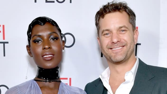 “Queen & Slim” star Jodie Turner-Smith (left) and her husband, actor Joshua Jackson (right), post at the “Queen & Slim” premiere in November 2019 in Hollywood. (Photo by Emma McIntyre/Getty Images)