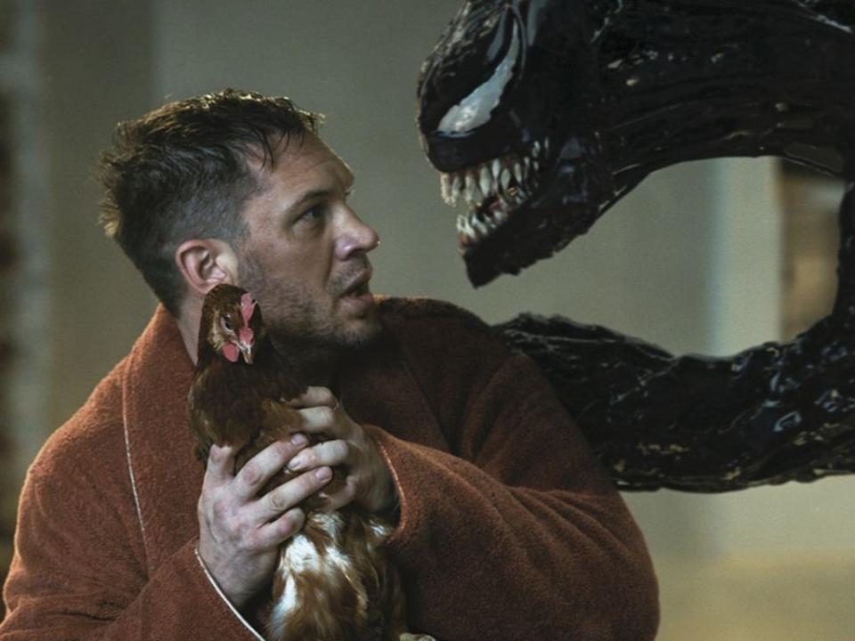 Tom Hardy as Eddie Brock (and Venom) in ‘Venom 2: Let There Be Carnage’ (Sony Pictures Releasing / Marvel Studios)