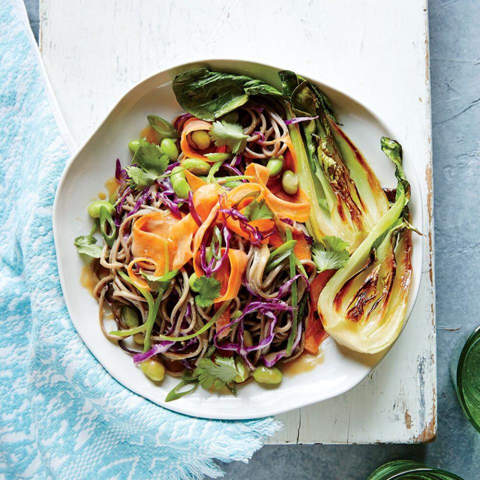 Friday: Soba-Edamame Noodle Bowl