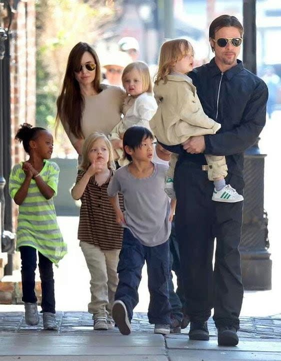 Brad Pitt y Angelina Jolie, antes de separarse