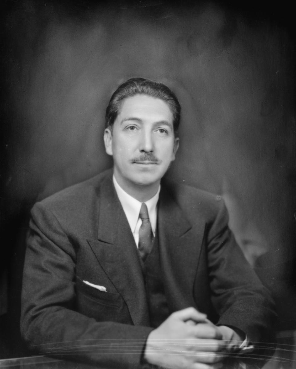 Fotografía del presidente de México Miguel Alemán Valdés (1900-1983) tomada en 1946. (Foto de: Universal History Archive/Universal Images Group a través de Getty Images)