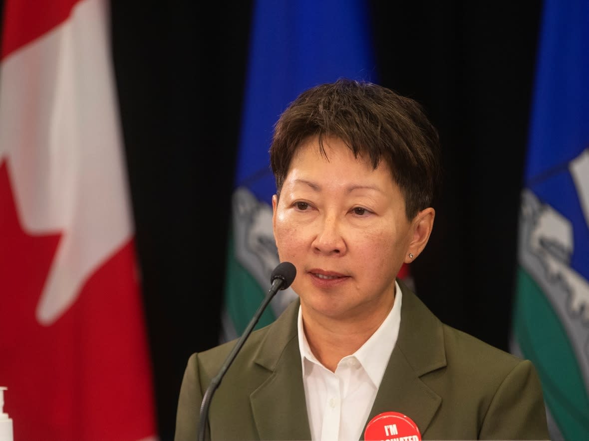 Dr. Verna Yiu is departing her role as president and CEO at Alberta Health Services, the AHS board announced in a news release Monday. (Jason Franson/The Canadian Press - image credit)