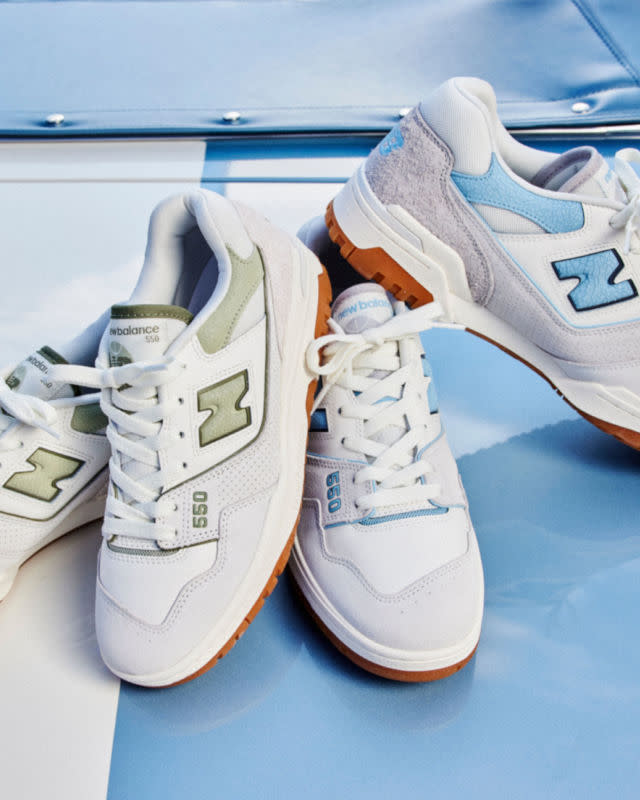 The New Balance 550 colorways.<p>New Balance</p>