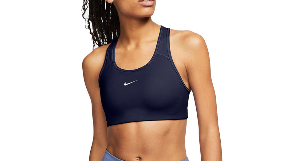 Women's Medium-Support 1-Piece Pad Sports Bra Nike Swoosh