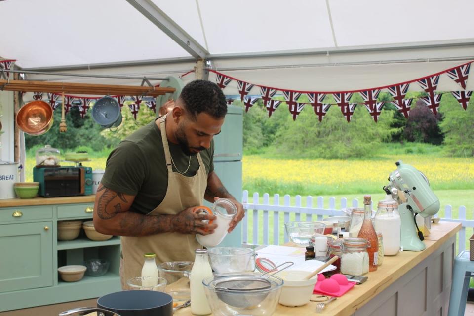 Thinking hard: Sandro in the Bake Off tent (Channel 4/ Love Productions)