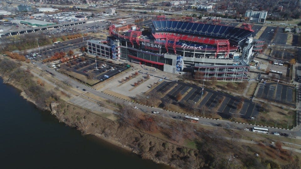 The Titans stadium is at the center of a planned 338-acre East Bank redevelopment into a thriving international destination with four new neighborhoods.